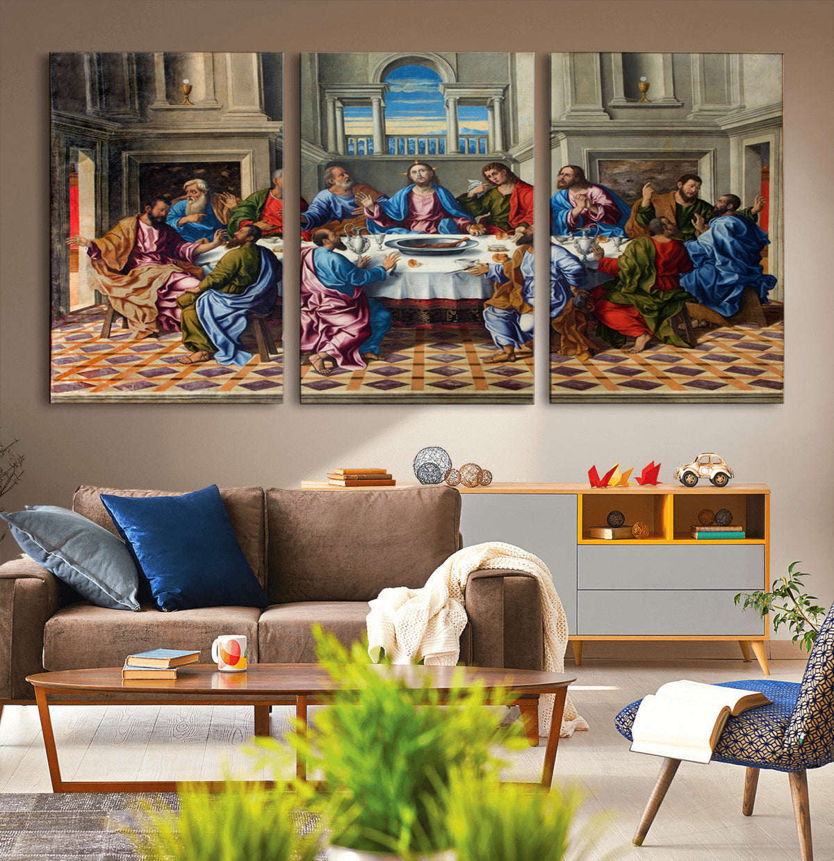 The Last Supper Multi Panel Canvas Wall Art