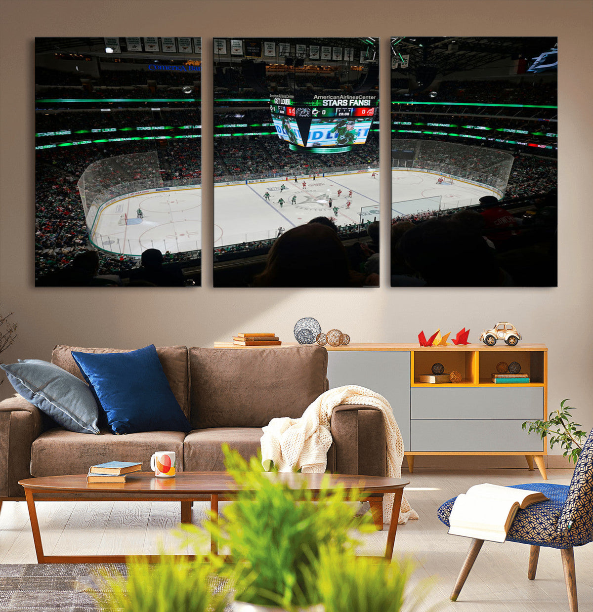 American Airlines Center Dallas Stars Wall Art Canvas Print