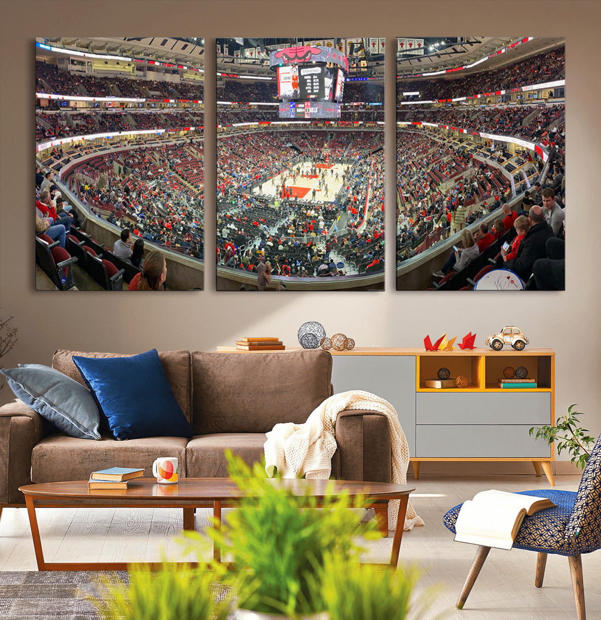 United Center Chicago Bulls Stadium Wall Art Canvas Print
