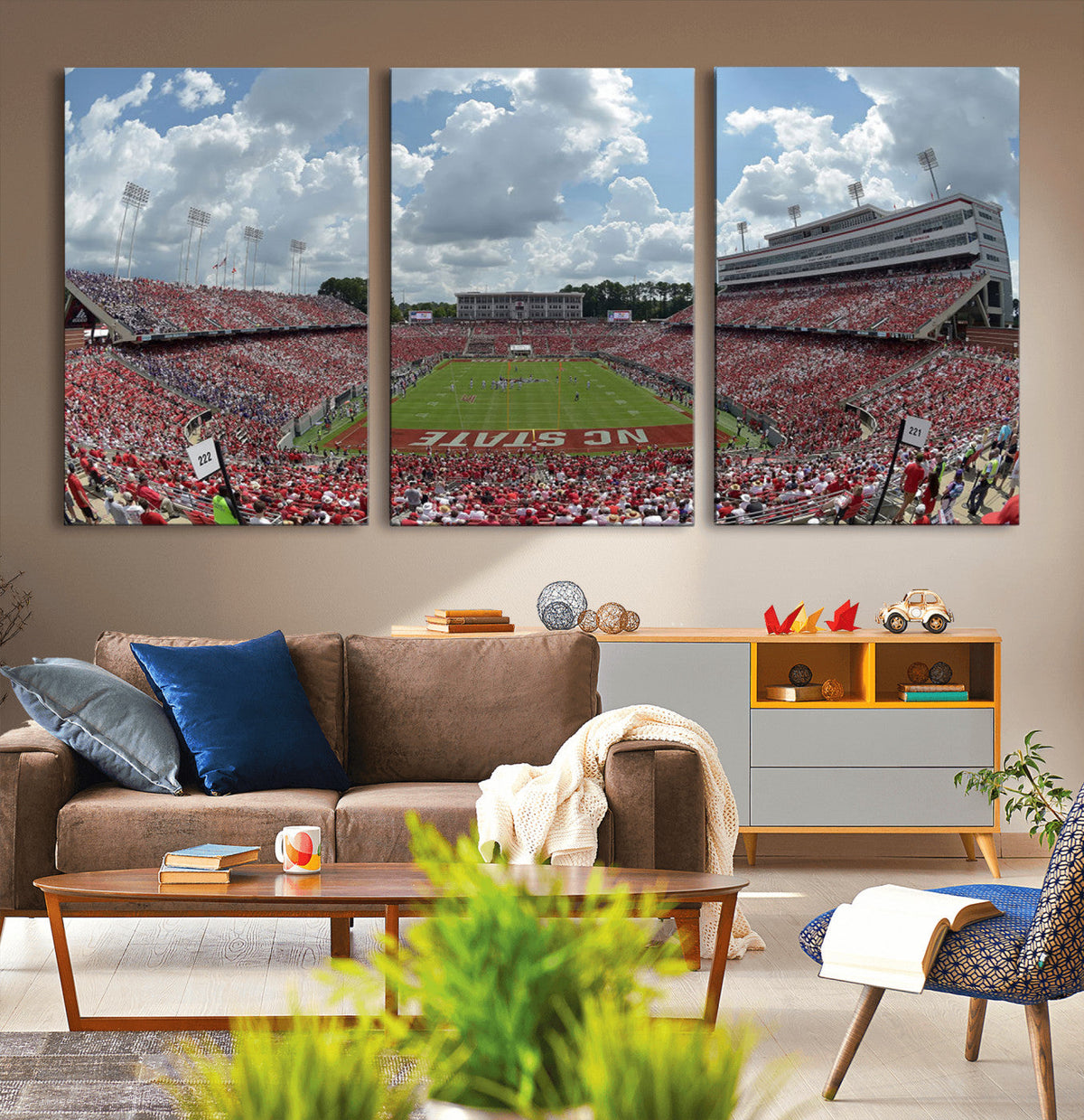 NC State Wolfpack Football Team Print Canvas- Raleigh