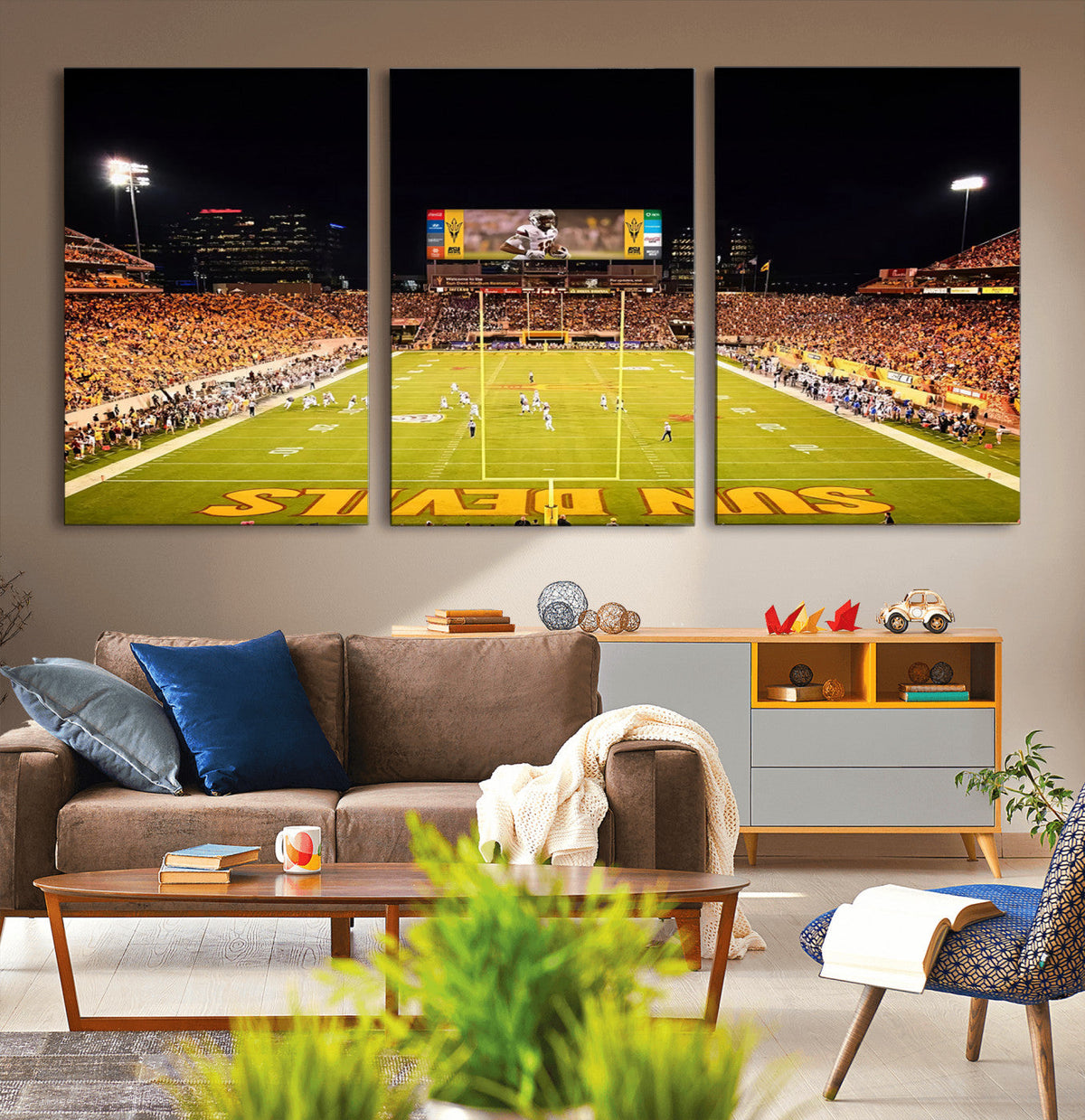 ASU Sun Devils Football Team Print - Phoenix Mountain