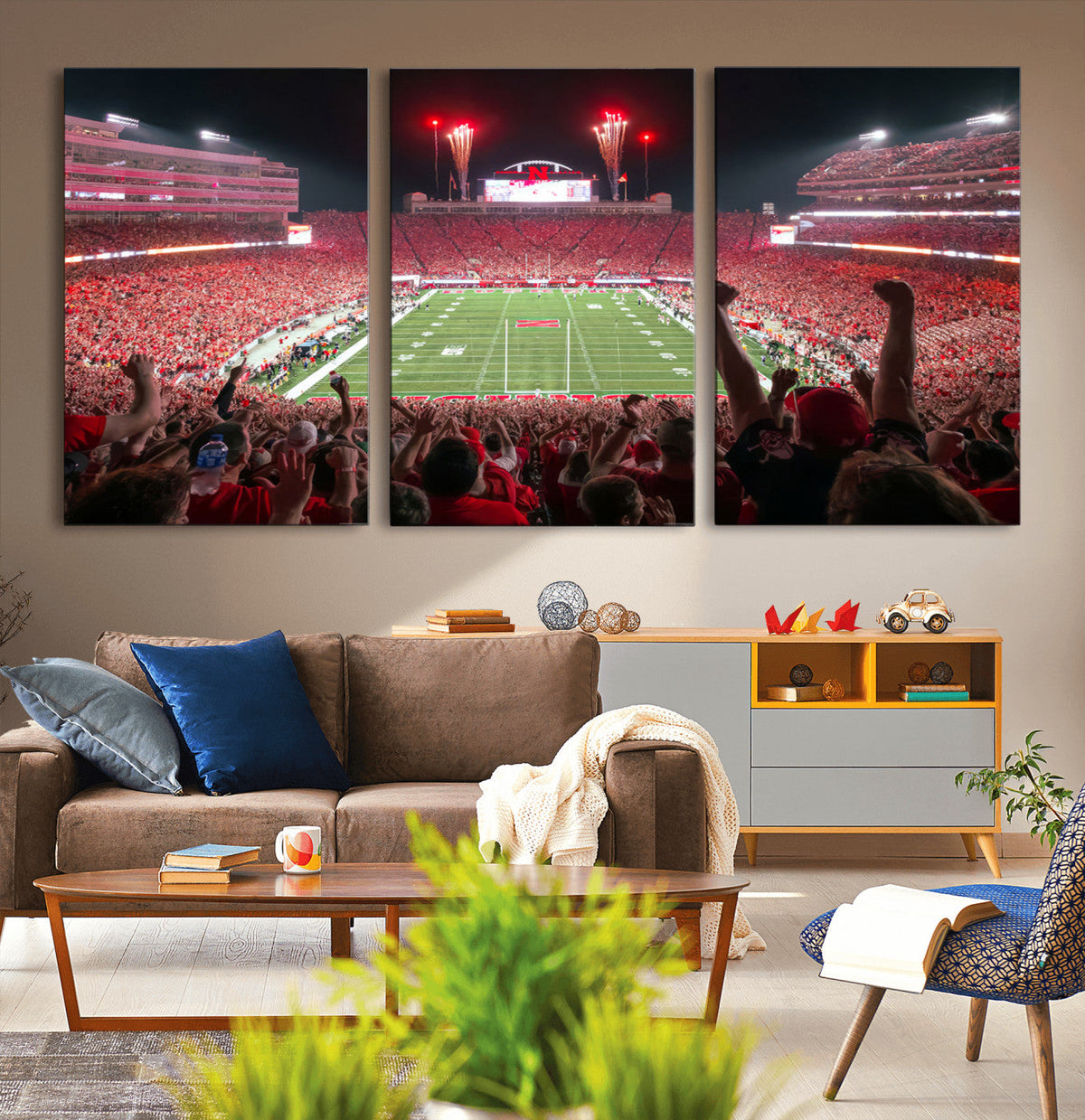 University of Nebraska Cornhuskers Football Team Print -