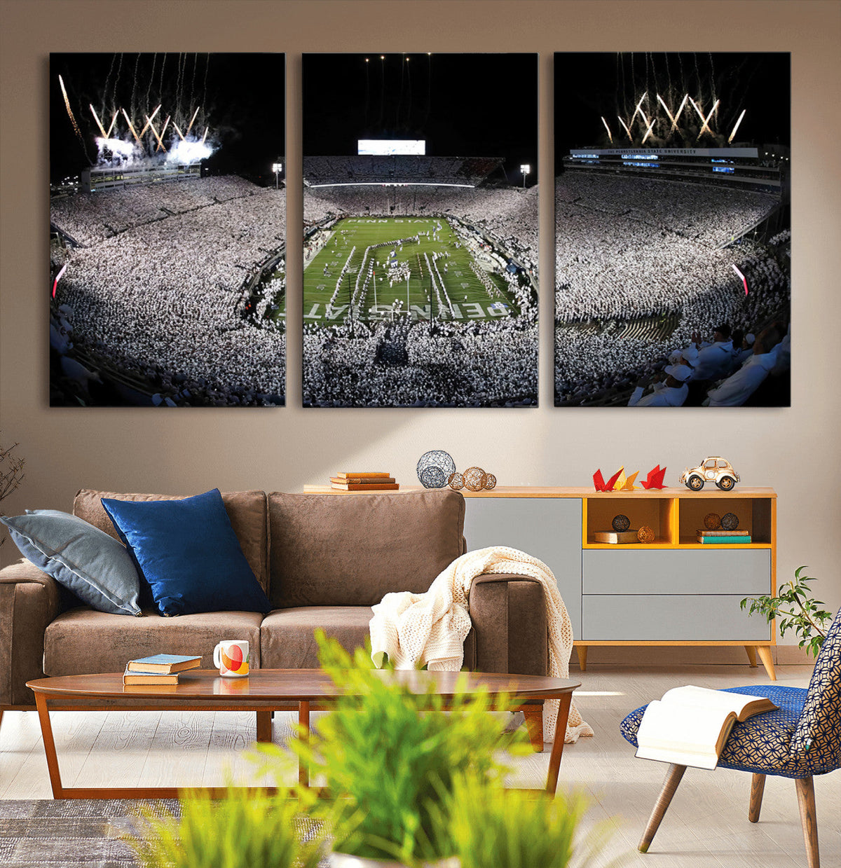 Penn State Beaver Stadium Canvas Wall Art - Nittany Lions