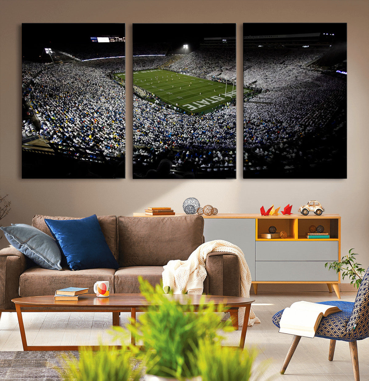 Penn State Football Stadium Wall Art - Beaver Stadium Canvas