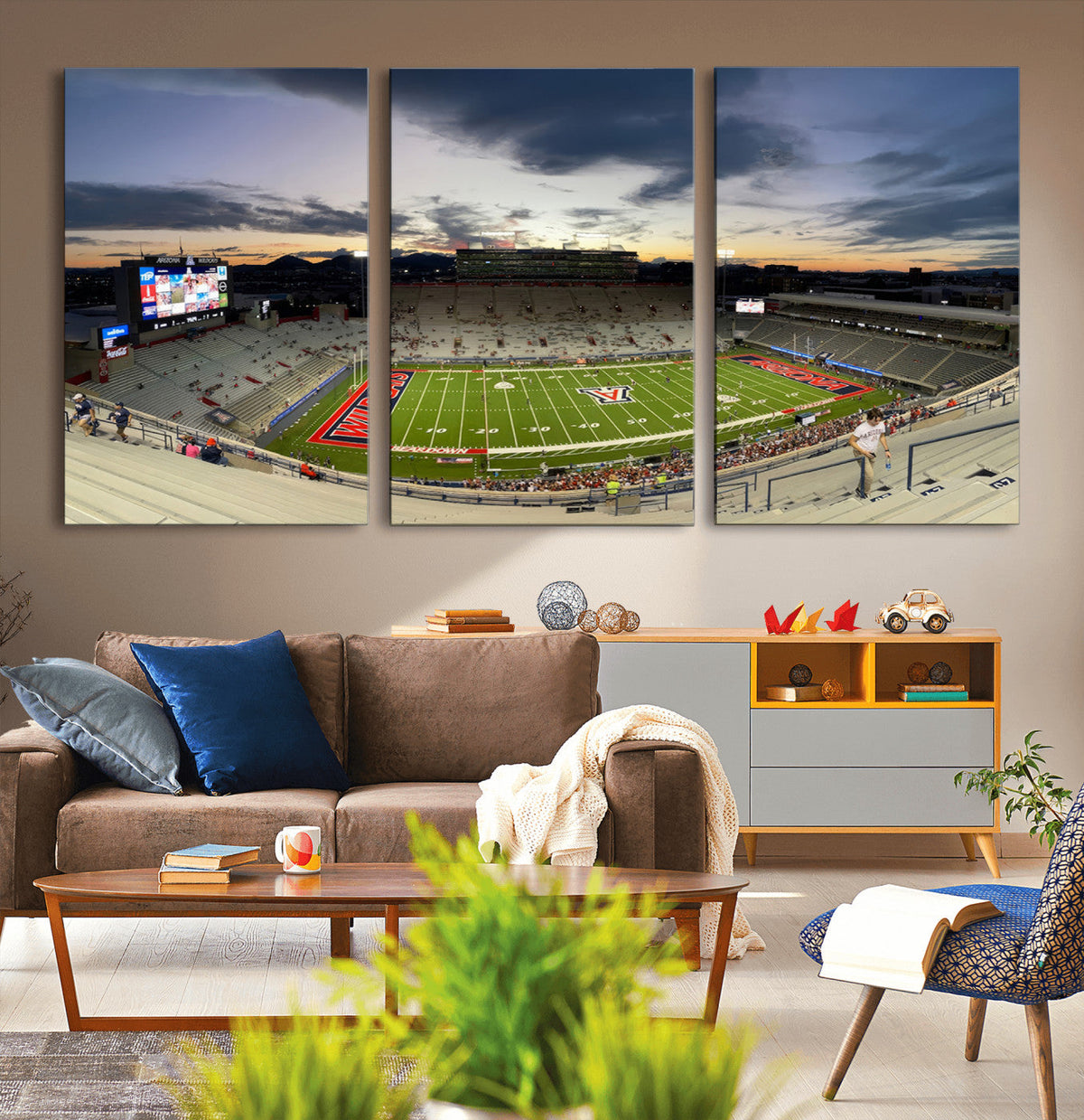 Arizona Wildcats Football Team Print - Tucson Arizona