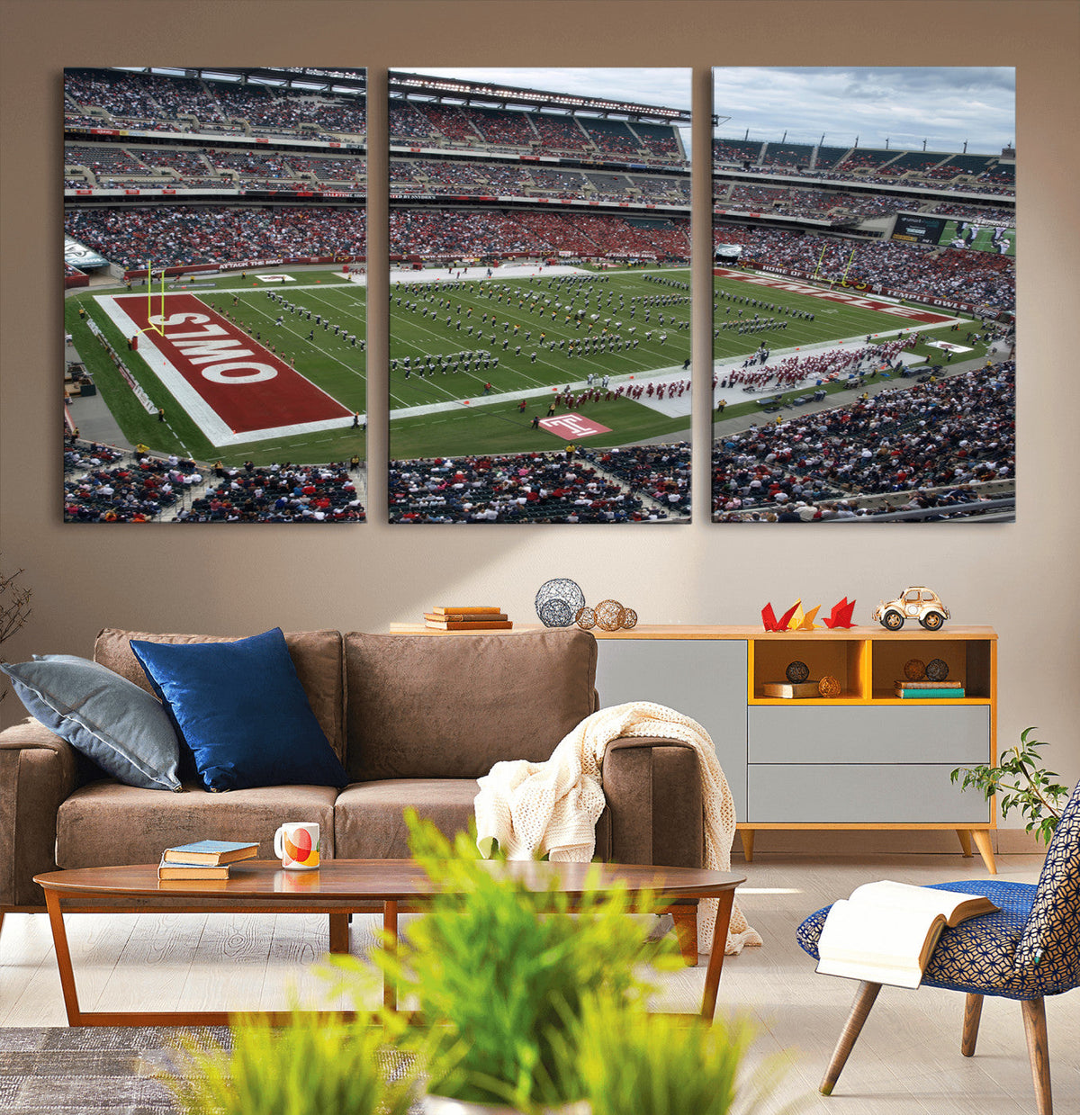The Temple University Owls Athletics Team Print -