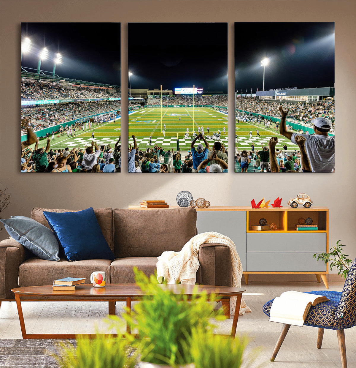The Tulane University Green Wave Football Team Print - New