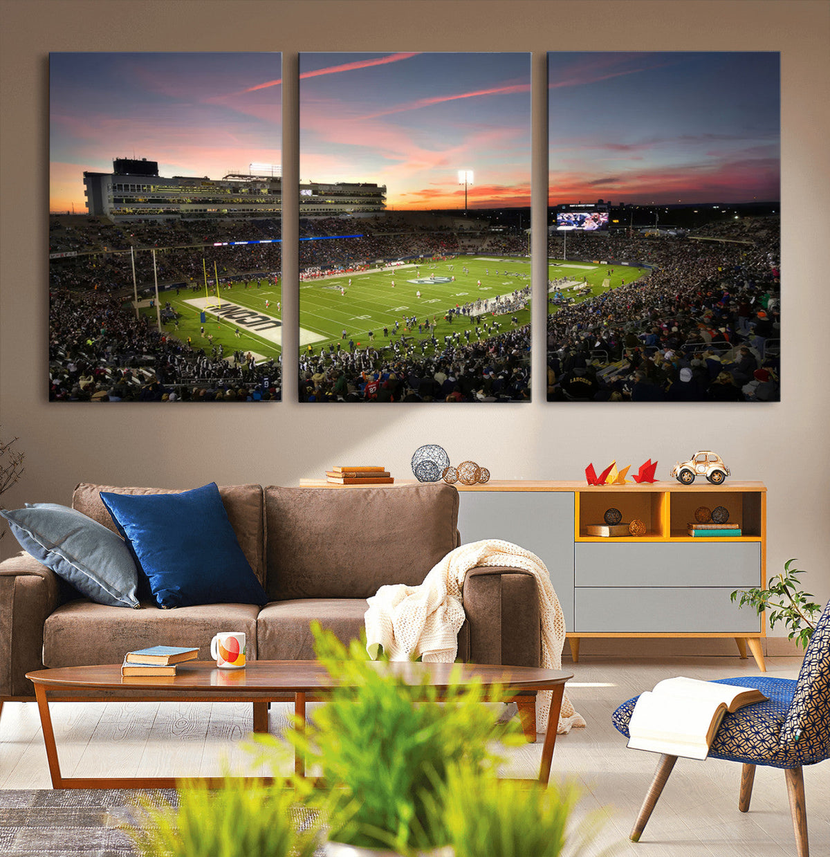 The University of Connecticut UCONN Huskies Football Team