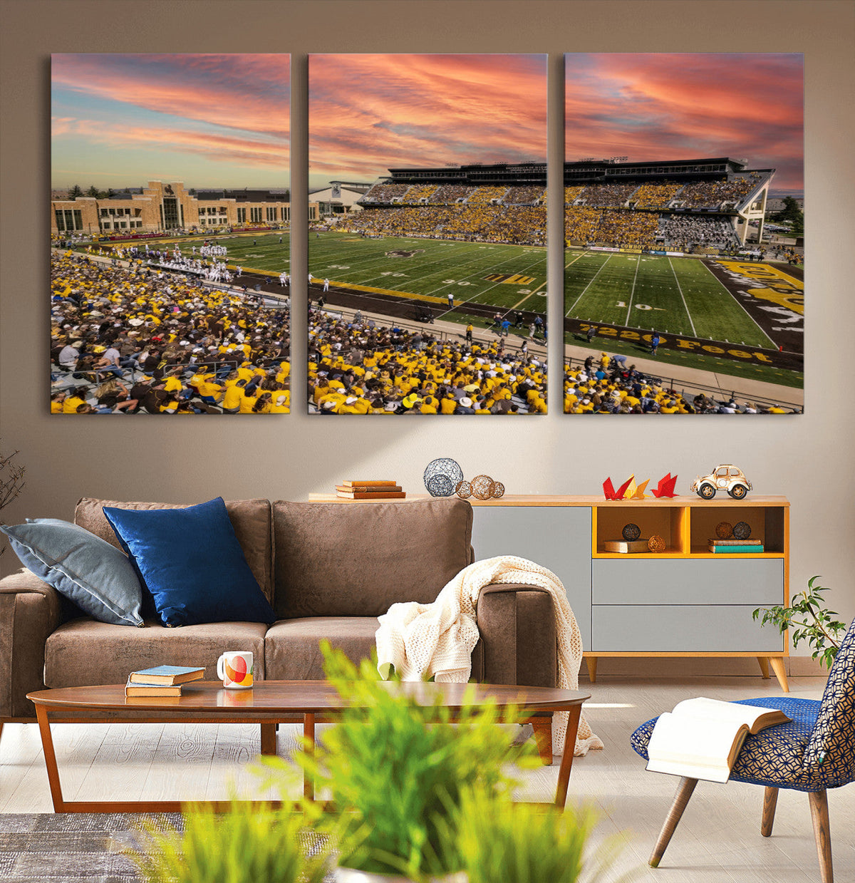 University of Wyoming Cowboys Football Team Print - Laramie