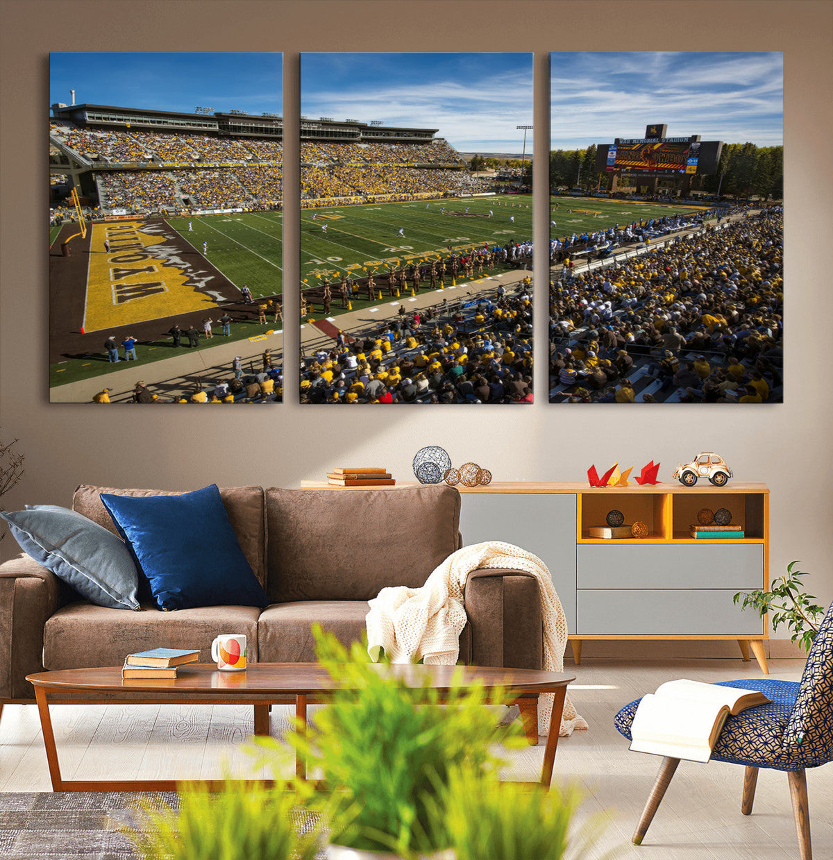 University of Wyoming Cowboys Football Team Print - Laramie