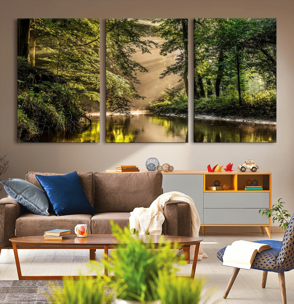 Forest Wall Art Print | River Landscape Wall Art | Perfect