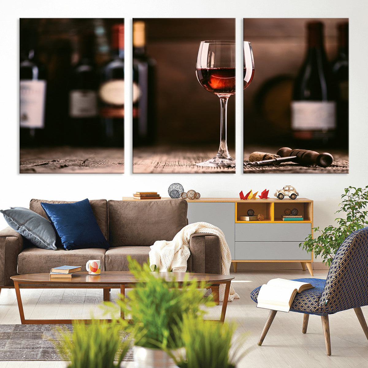 Red Wine and Bottle Canvas Print