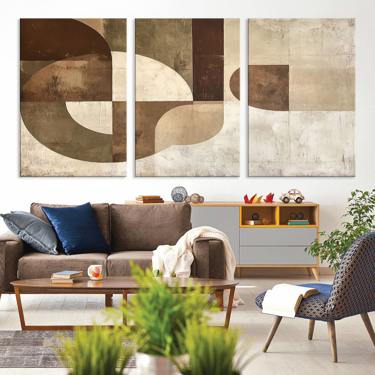 Wabi Sabi Geometric Wall Art | Abstract Modern Minimalist
