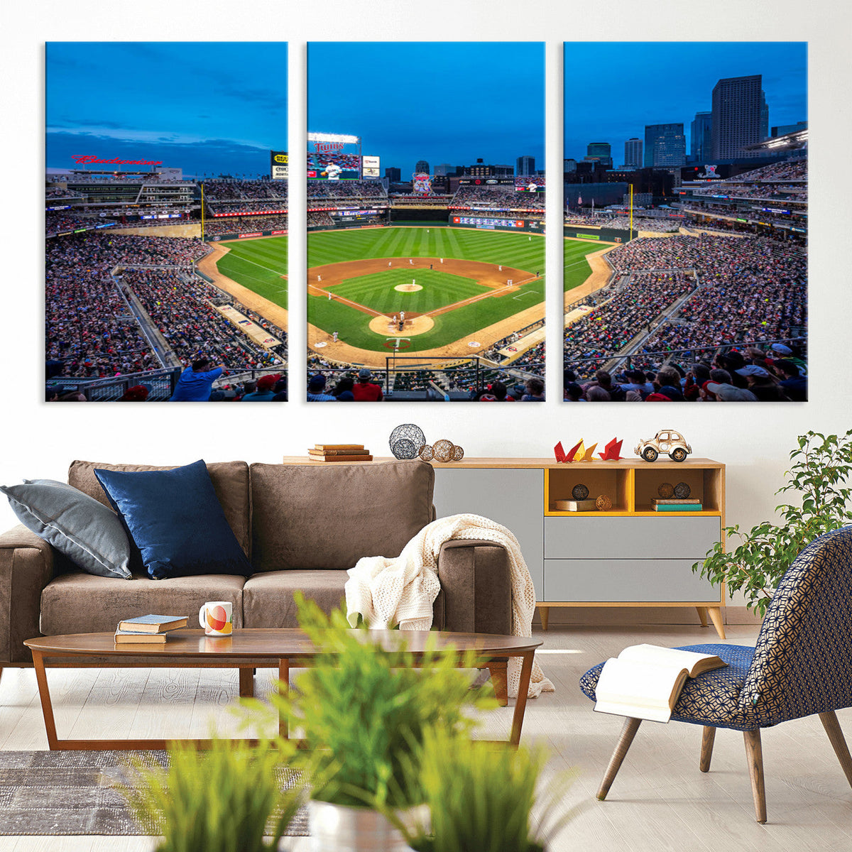 Target Field Stadium Wall Art Canvas Print – Minnesota Twins