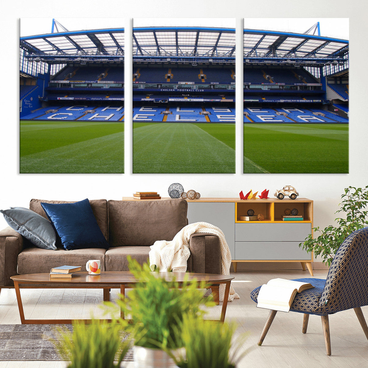 Stamford Bridge Chelsea Football Stadium Canvas Wall Art