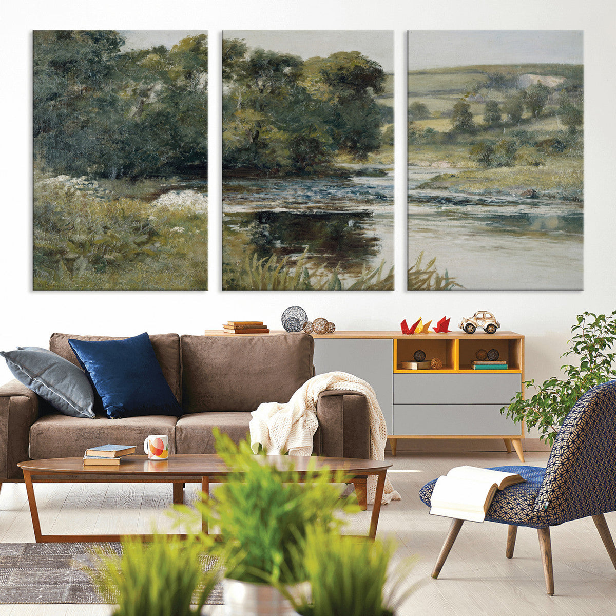 Streamside by Edward Mitchell Bannister Wall Art Canvas