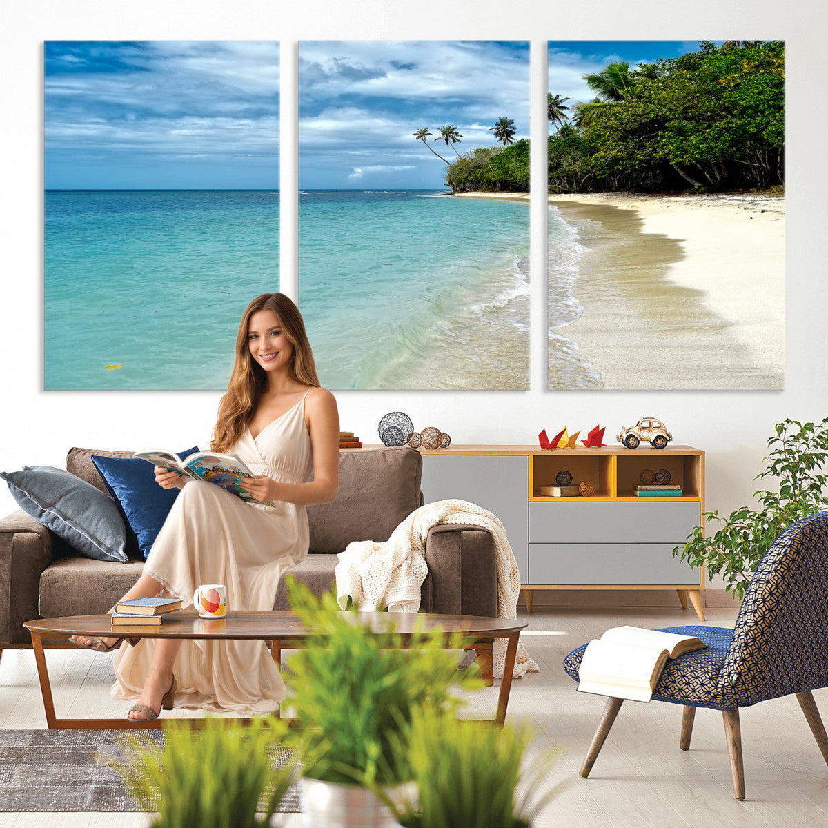 Puerto Rico Beach Paradise Wall Art – Tropical Coastal Print