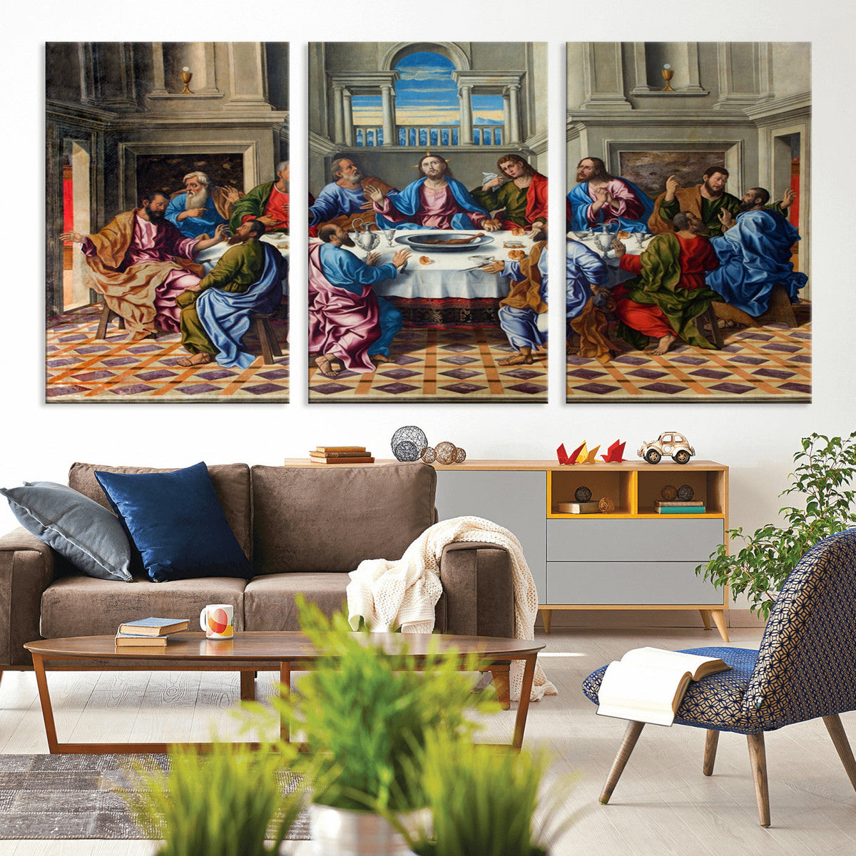 The Last Supper Multi Panel Canvas Wall Art