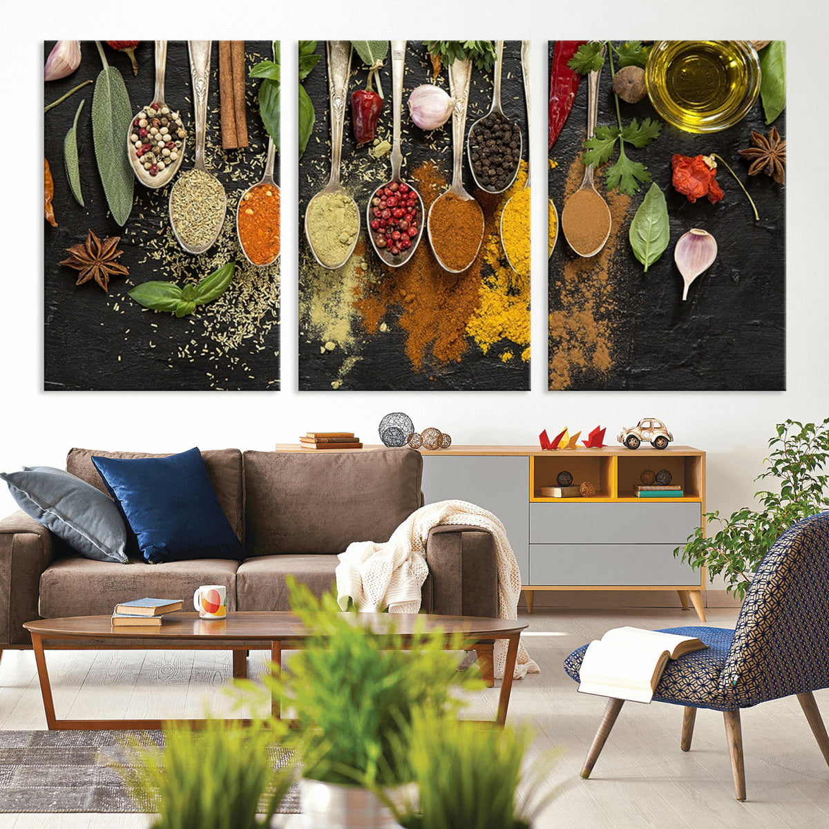 Kitchen Spice Wall Art Canvas Print