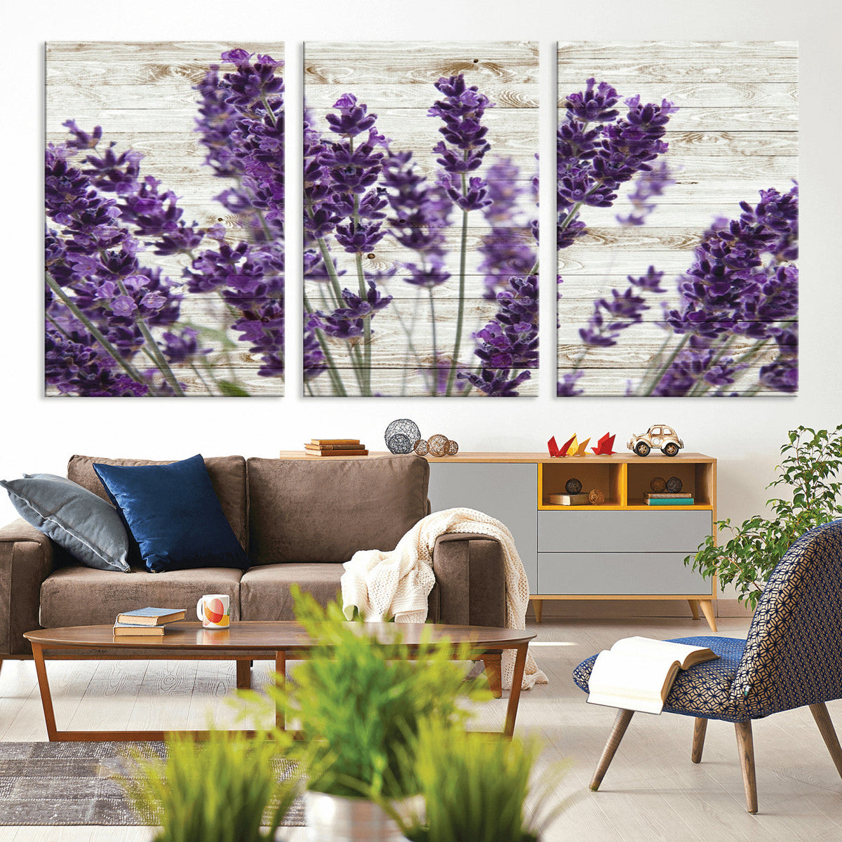 Lavender Herb Wall Art Canvas Print