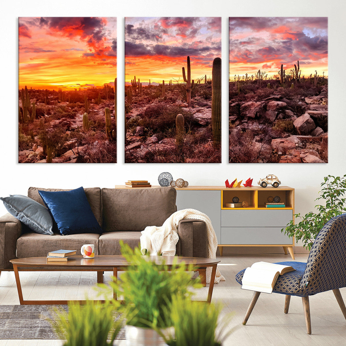 Arizona Desert Print, Western Cowboy Wall Art Print
