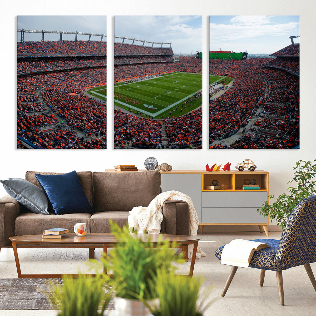 Denver Broncos Football Team Print - Empower Field Mile High