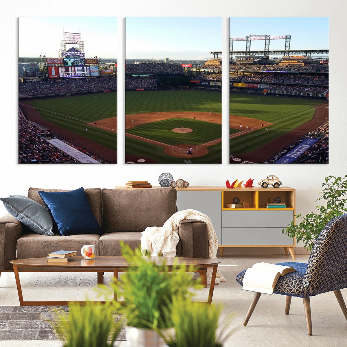 Colorado Rockies Coors Field Wall Art Canvas Print - MLB