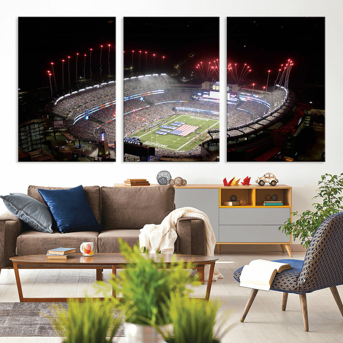 New England Patriots Team Print Wall Art- Foxborough