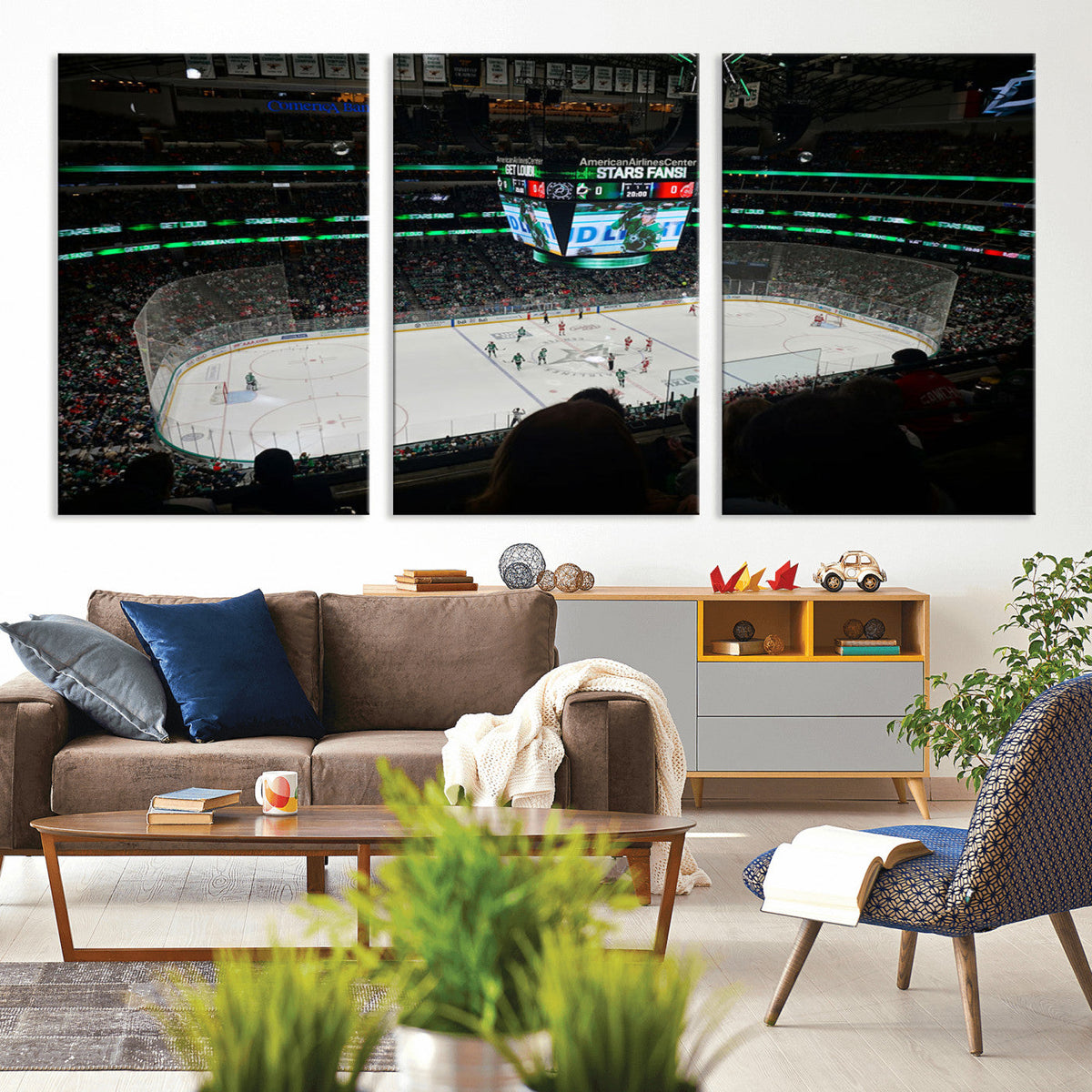 American Airlines Center Dallas Stars Wall Art Canvas Print