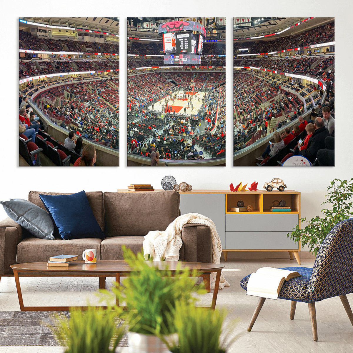 United Center Chicago Bulls Stadium Wall Art Canvas Print
