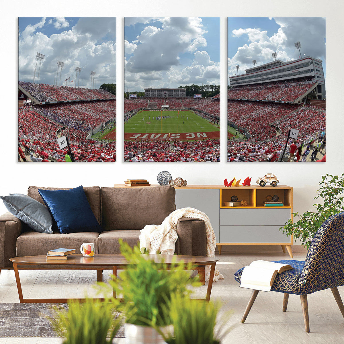 NC State Wolfpack Football Team Print Canvas- Raleigh