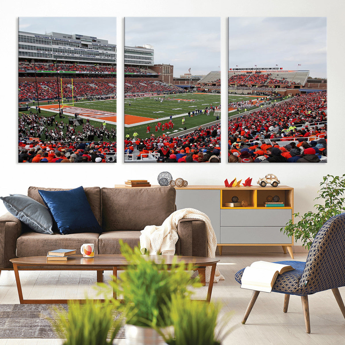 University of Illinois Fighting Illini Football Team Print -