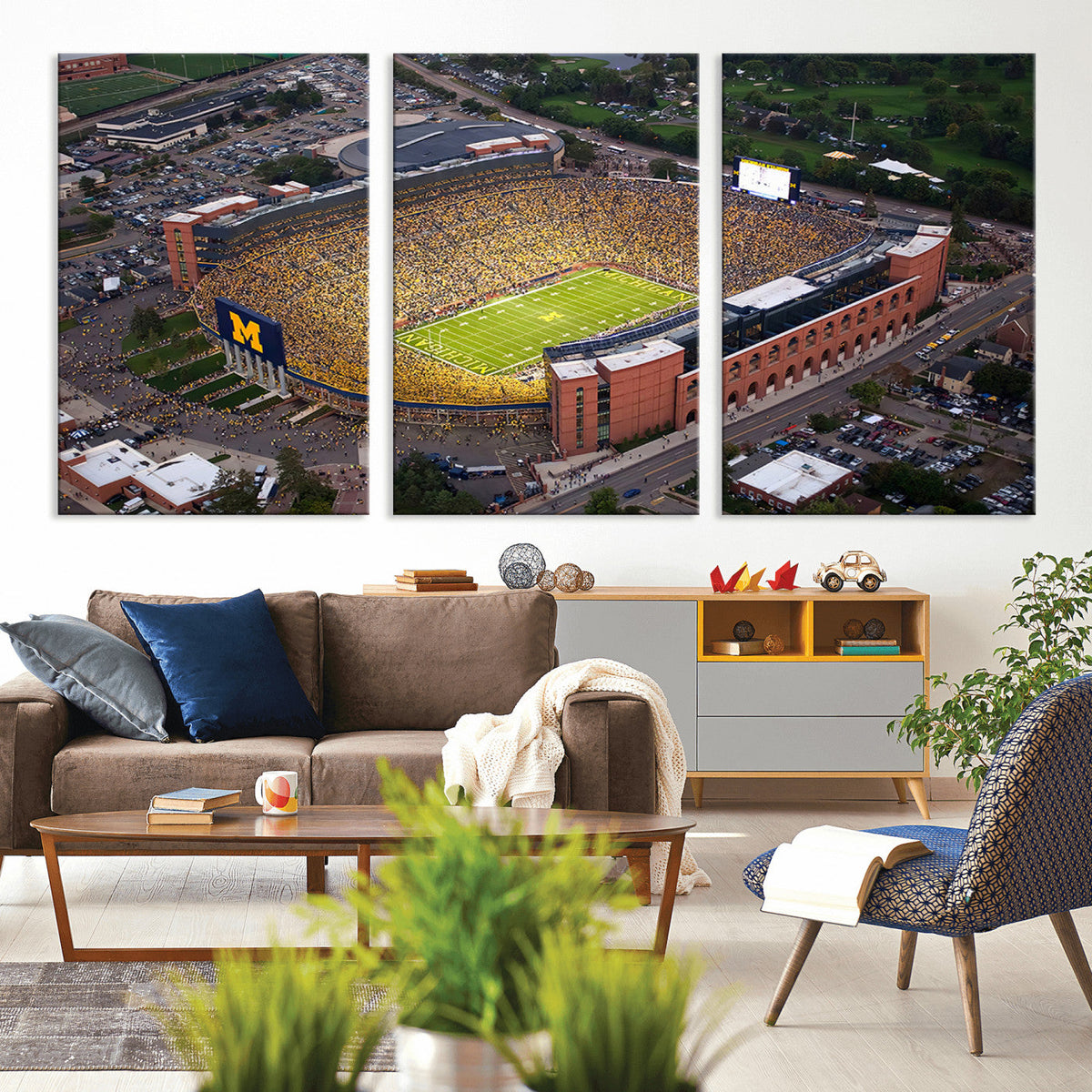 University of Michigan Wolverines Football Team Print - Ann
