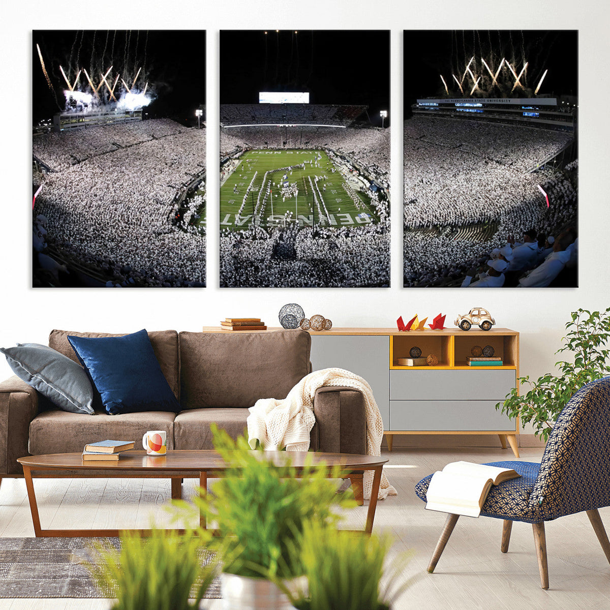 Penn State Beaver Stadium Canvas Wall Art - Nittany Lions
