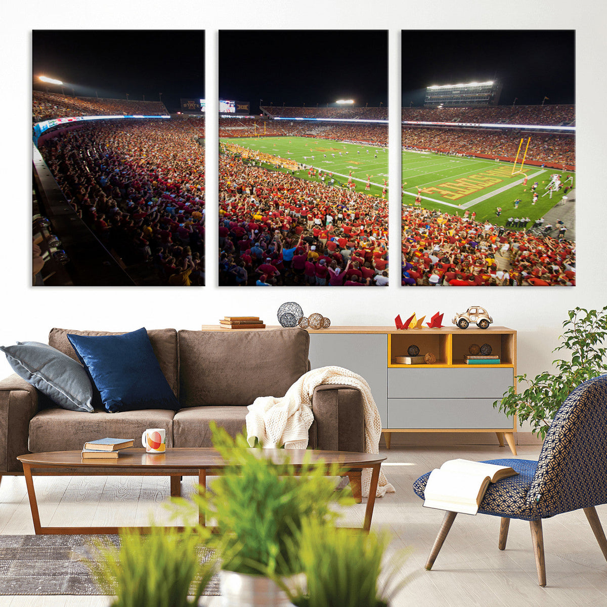 Iowa State University Cyclones Canvas Print, Football Team