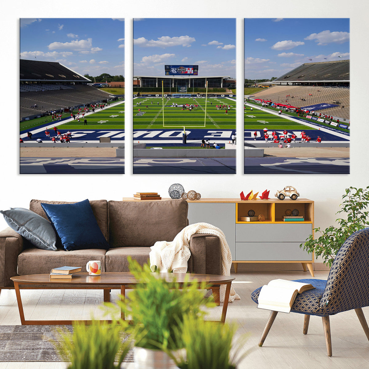 Rice University Owls Football Team Print - Houston Rice