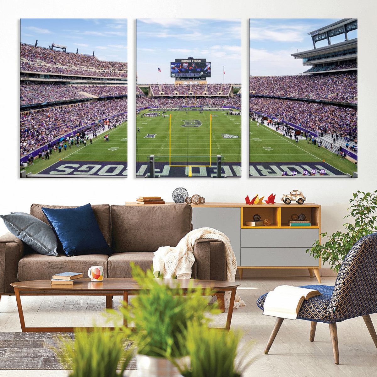 TCU Horned Frogs Football Team Print - Fort Worth Amon G.