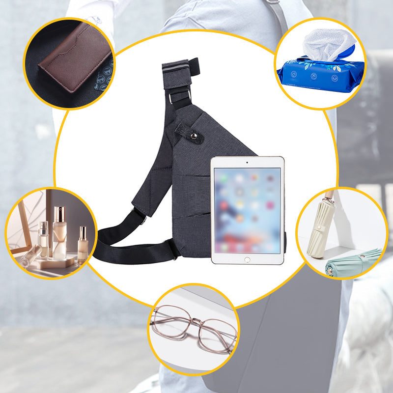 Anti-Theft Crossbody Travel Bag Waterproof Lightweight Sling Bag for Men & Women