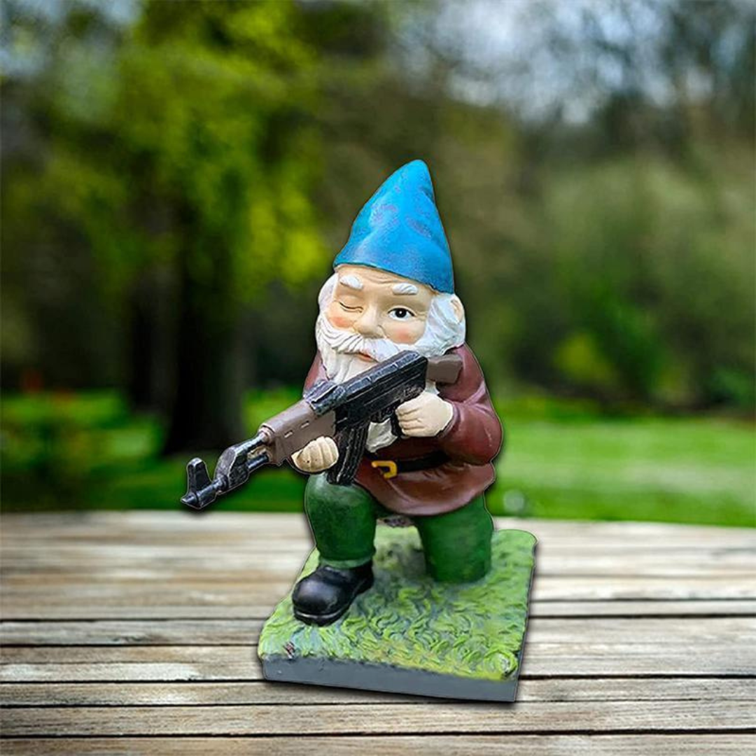 Military Garden Gnome Statue