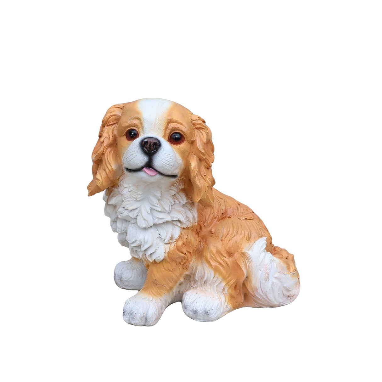 Sitting Dog Solar Lantern Planter Statue