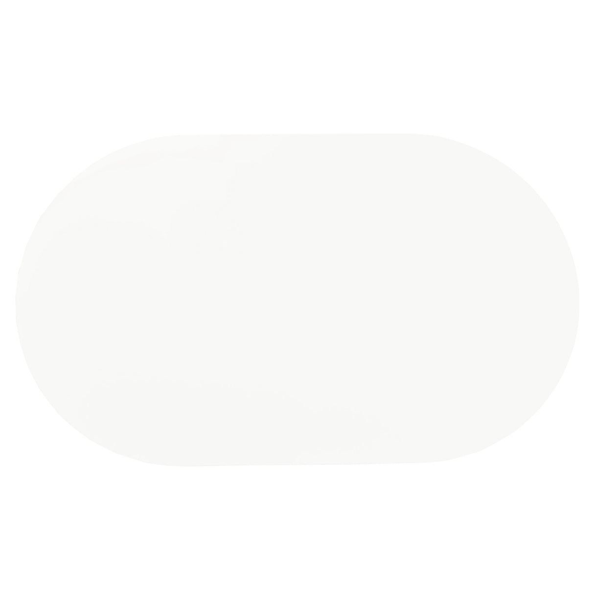 Oval Dining Table - White - Metal