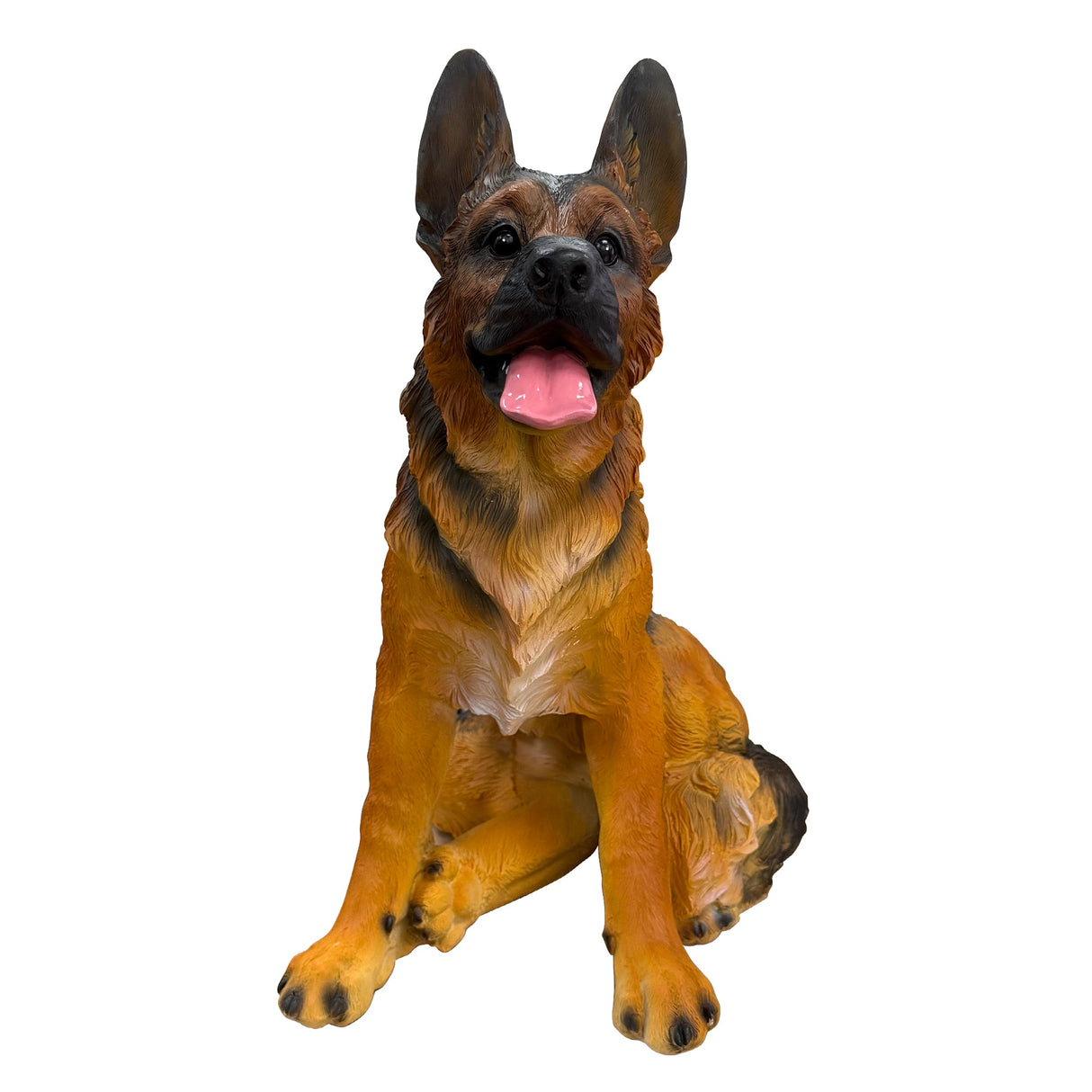 Realistic German Shepherd Resin Statue