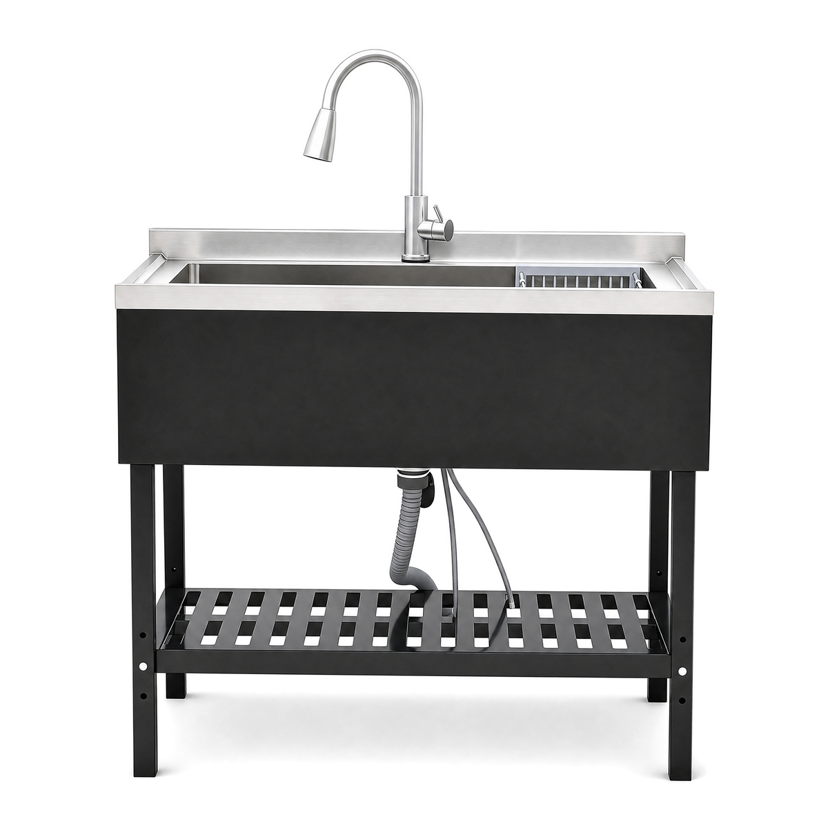 Stainless Steel Utility Sink, Freestanding Sink