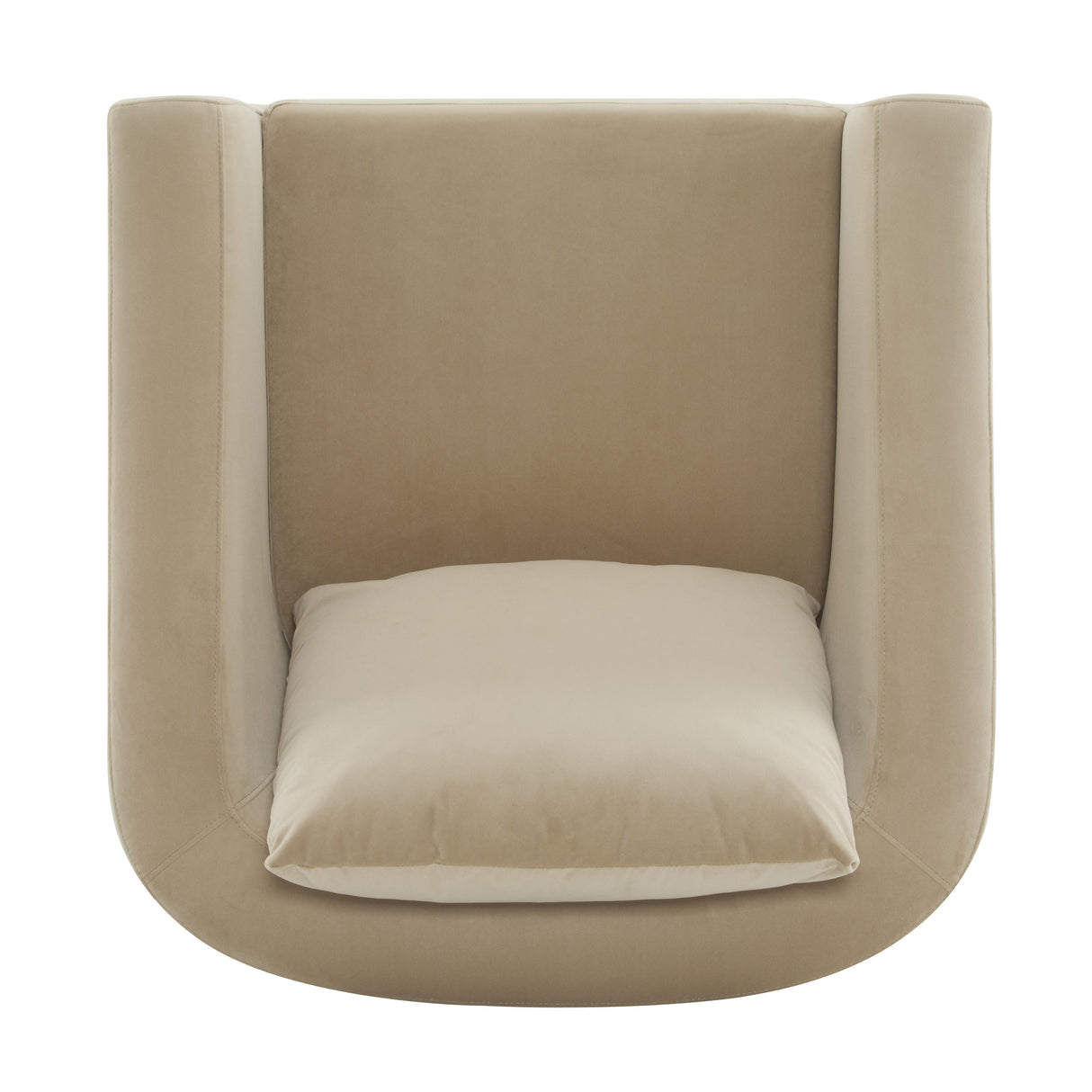 Faux Leather Barrel Club Accent Chair