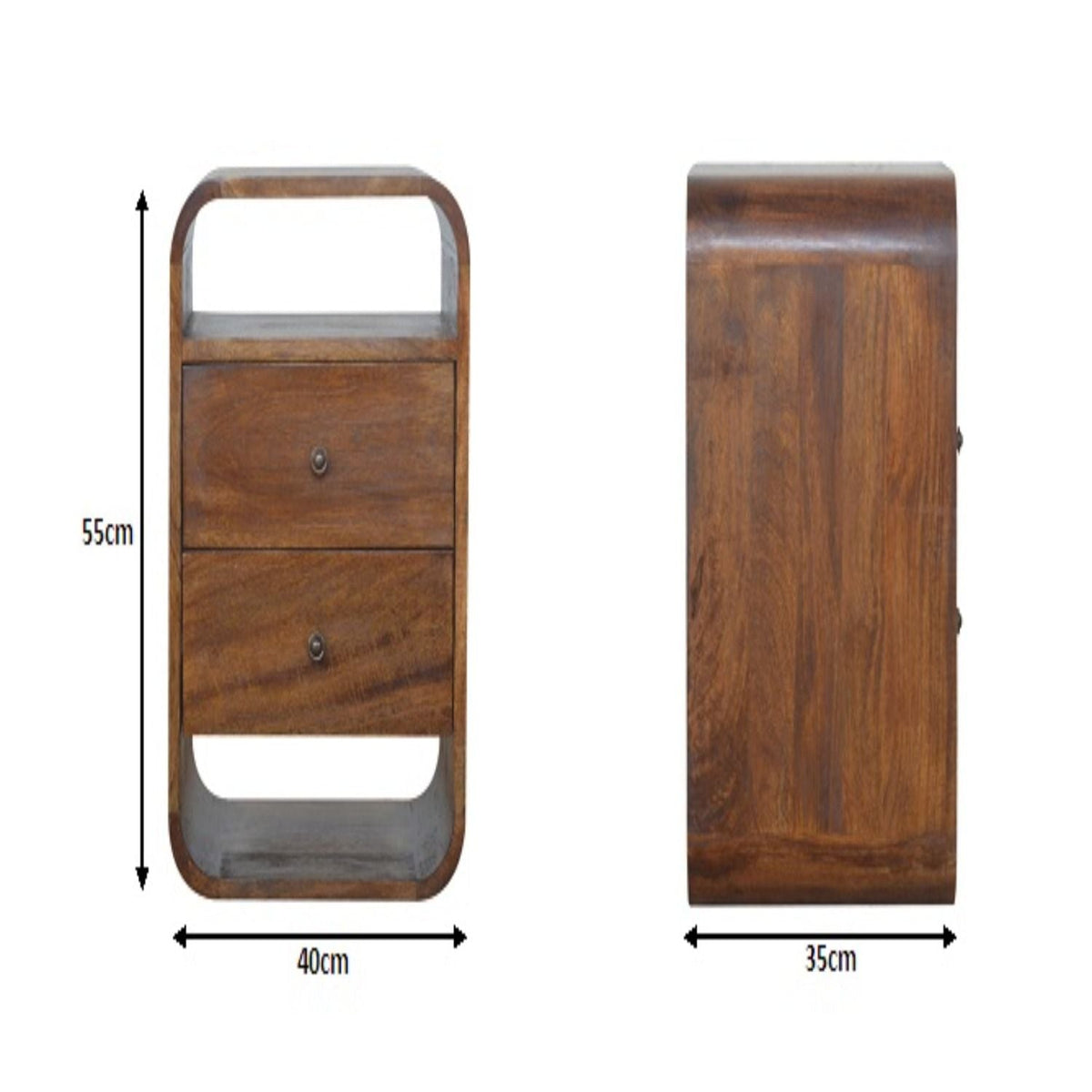 Curve Drawer Nightstand