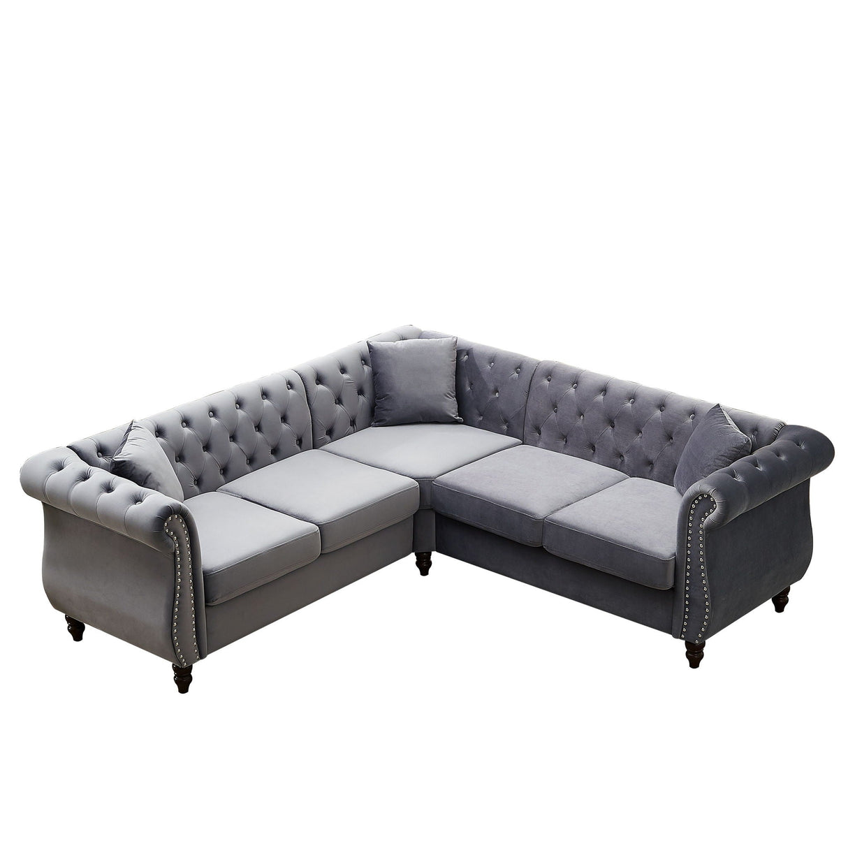 Streamline Modern L-Shaped Corner Sofa