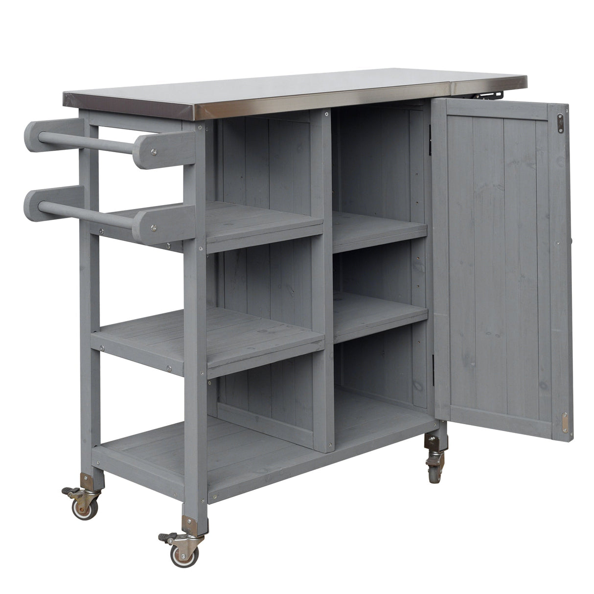 Foldable Outdoor Kitchen Island Patio Kitchen Cart