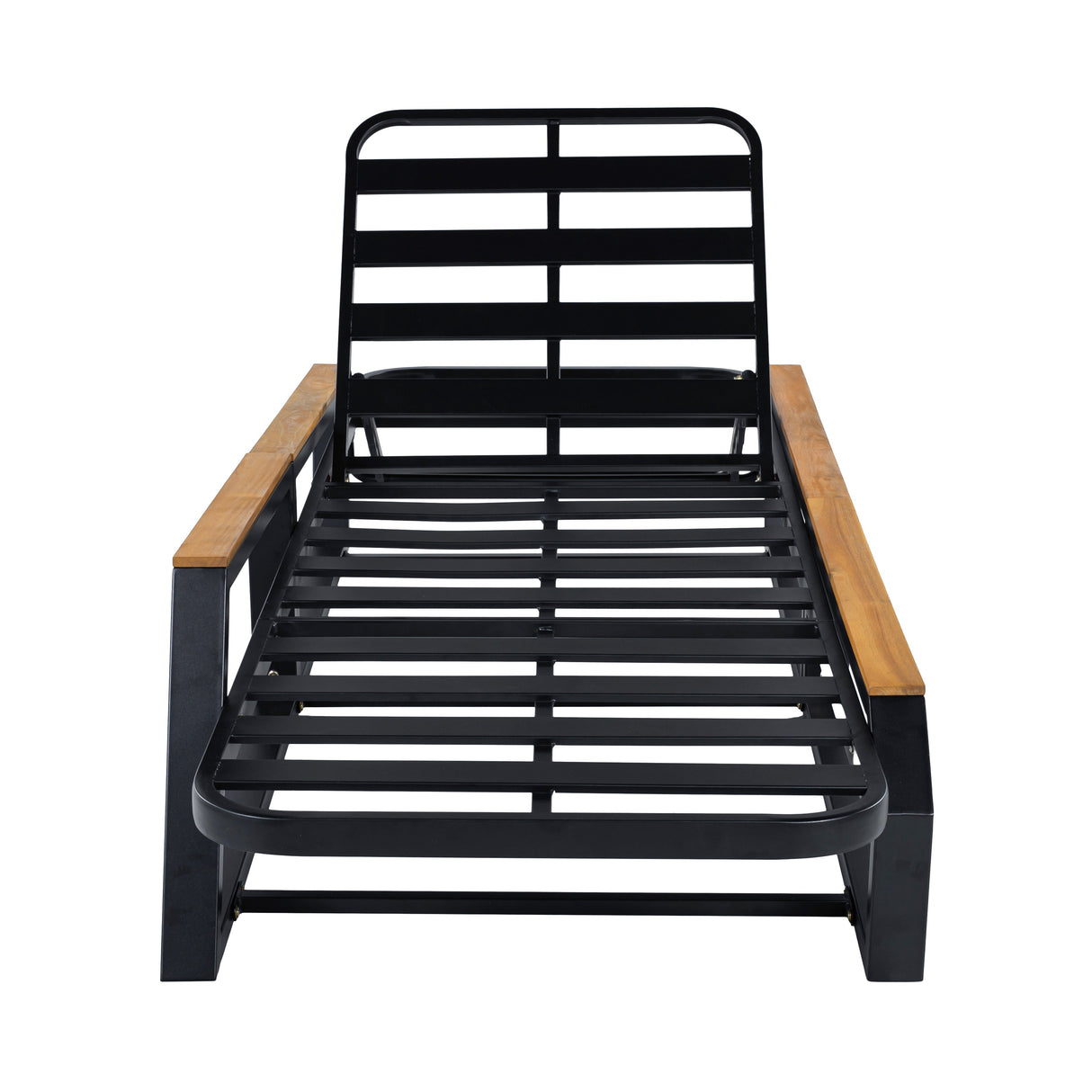 5-Piece Outdoor Chaise Lounge Set, 2 Adjustable Recliners
