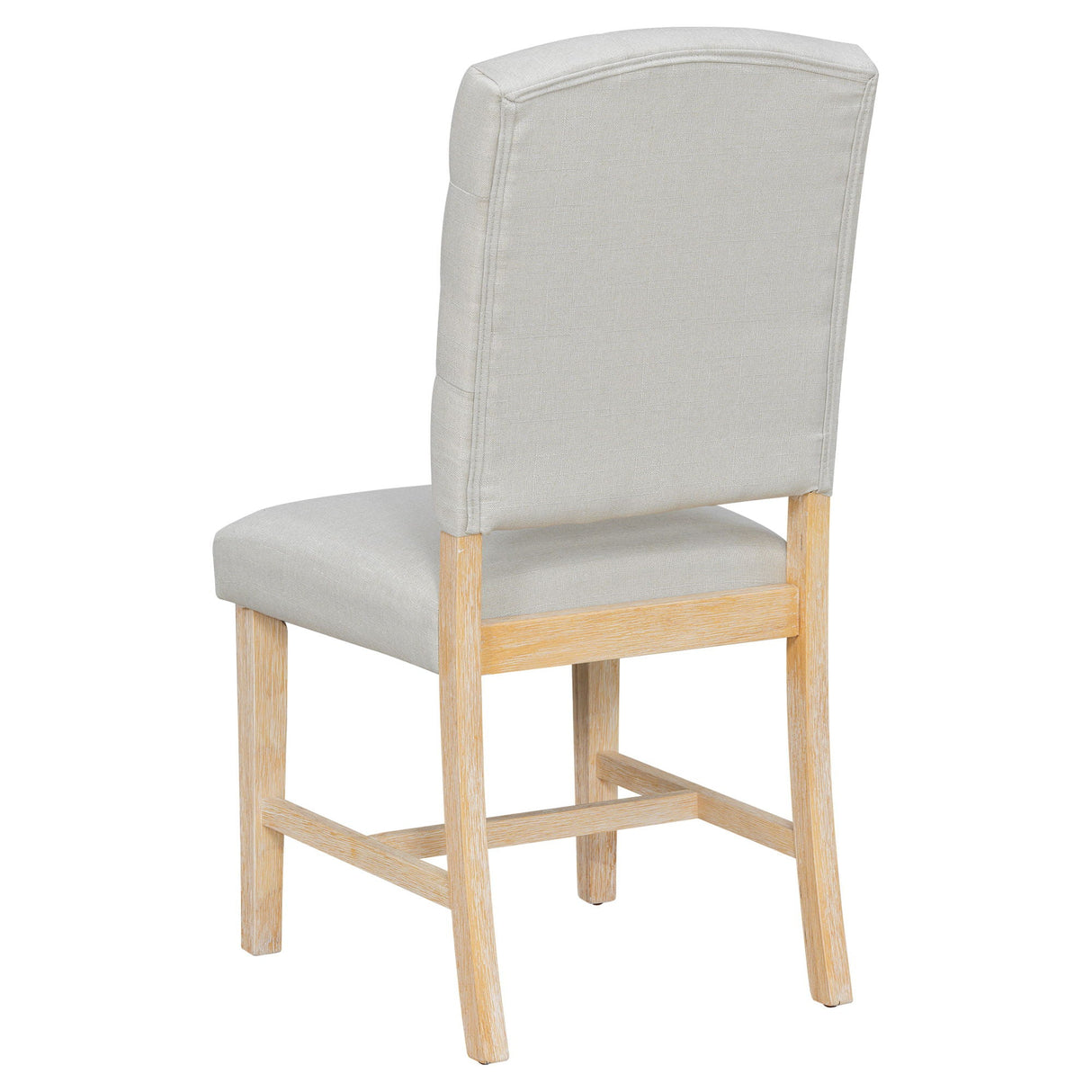 Dining Set With Leaf Round Table And 4 Upholstered Chairs