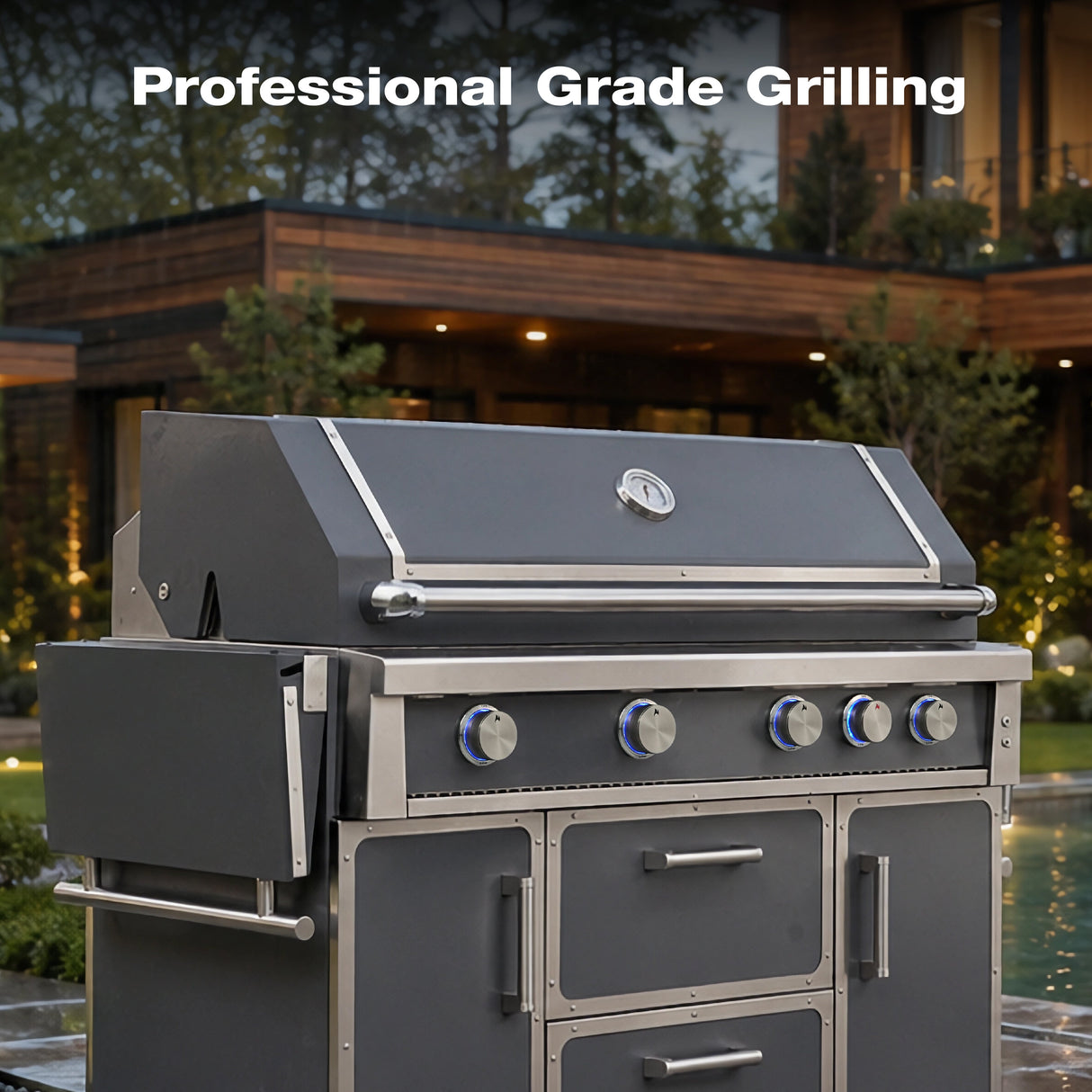 Navratil Premium 49" Stainless Steel Grill